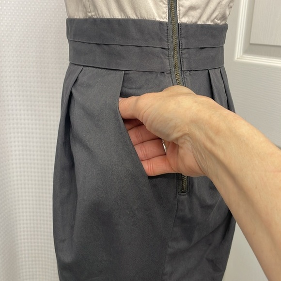 Wilfred Six Taupe & Grey Mini Dress - Picture 5 of 16